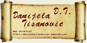 Danijela Tišanović vizit kartica